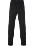 Lanvin Marled Straight Fit Trousers, Men's, Size: 54, Grey, Cotton/polyamide/spandex/elastane/virgin Wool