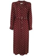 Comme Des Garçons Vintage Polka Dot Shirt Dress, Women's, Size: Medium, Pink/purple