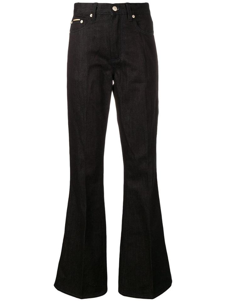 Eytys Five Pocket Design Flared Trousers - Black