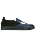 Fendi Bag Bugs Slip-on Sneakers - Blue