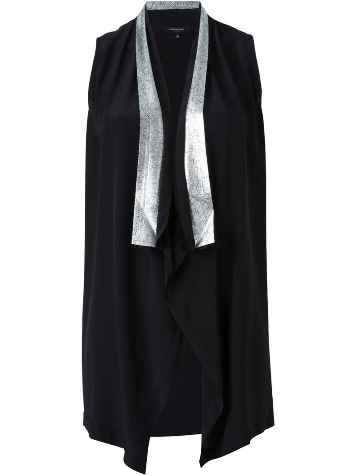 Unconditional Metallic Lapel Waistcoat