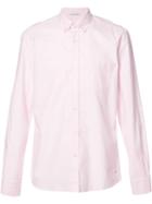 Tomas Maier Button Down Collar Plain Shirt, Men's, Size: Large, Pink/purple, Cotton