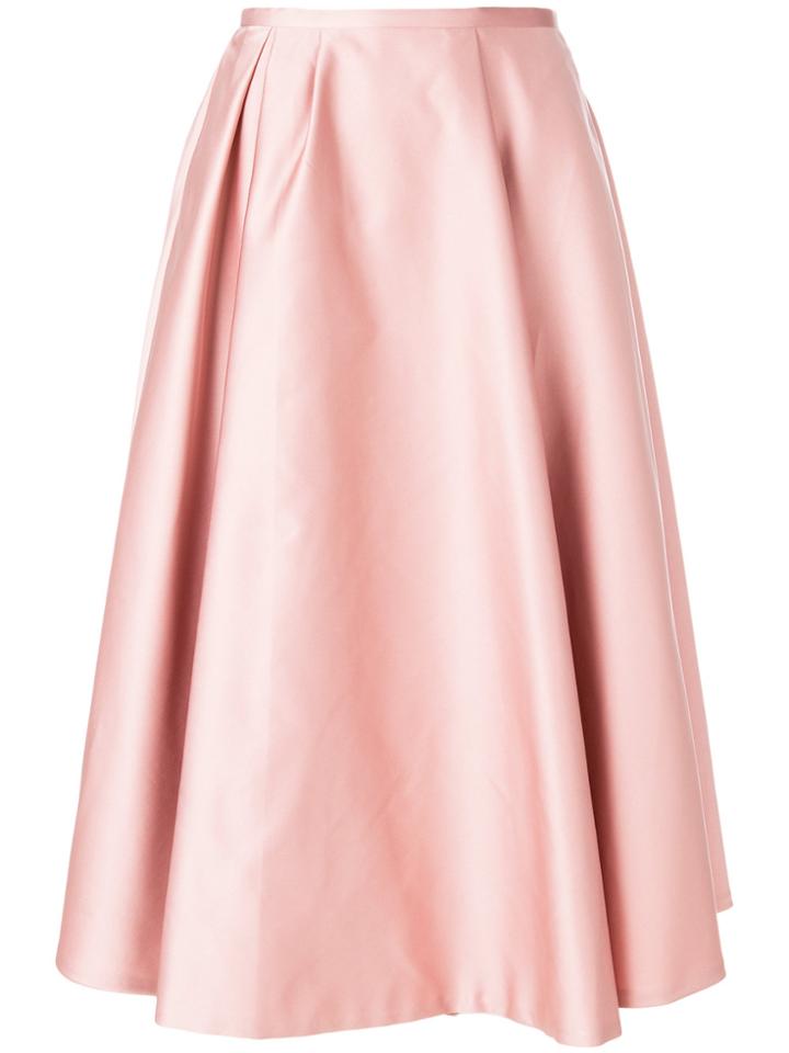 Rochas High-waisted Full Midi-skirt - Pink & Purple