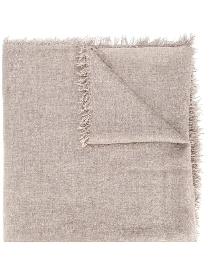 Faliero Sarti 'kirby' Scarf, Women's, Nude/neutrals, Silk/cashmere