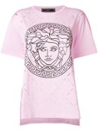 Versace Medusa Print T-shirt - Pink