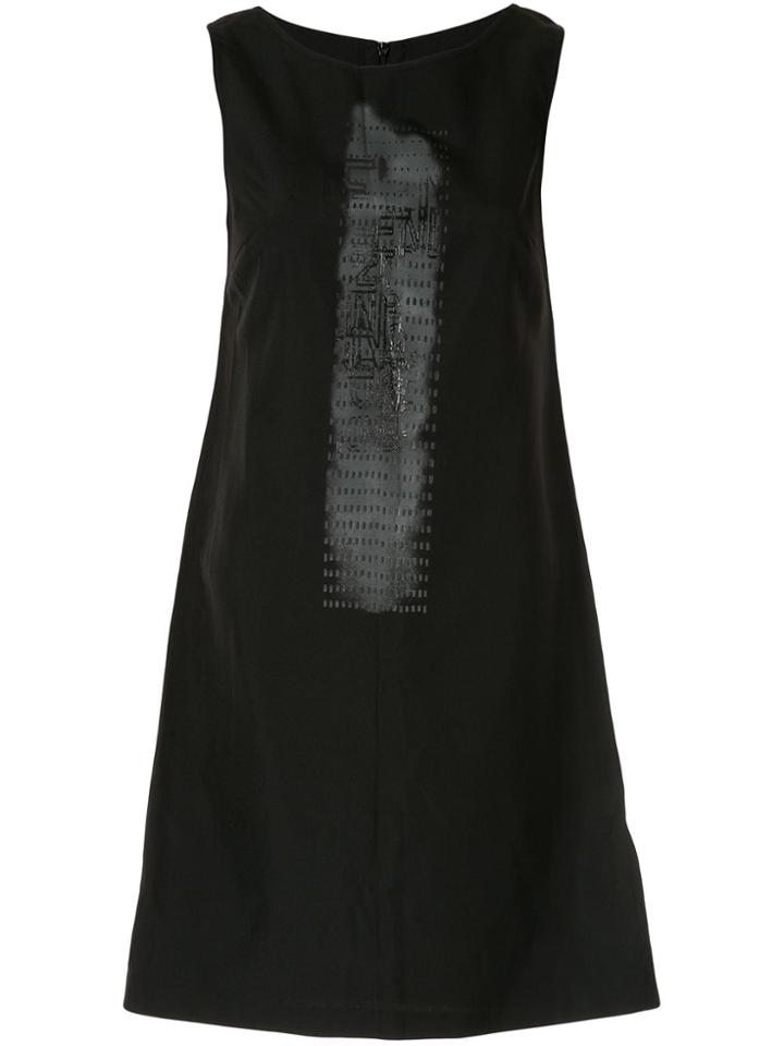 Fendi Pre-owned Printed Logo Straight-fit Dress - Black