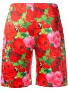 Richard Quinn Tailored Rose Print Shorts