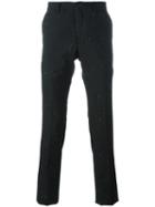 Ps By Paul Smith Pinstripe Trousers, Men's, Size: 32, Black, Wool