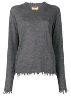 Uma Wang Chewed Sweater - Grey