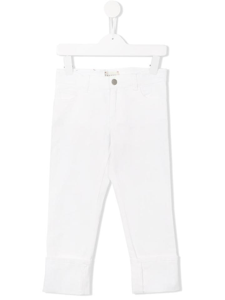 Gucci Kids - Web Detail Jeans - Kids - Cotton/polyester/spandex/elastane - 10 Yrs, White