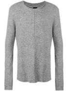 Thom Krom Elongated Sleeve Tee - Grey
