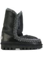 Mou Patent Winter Boots - Black