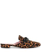 Macgraw Margot Leopard Print Slip-on Loafers - Brown