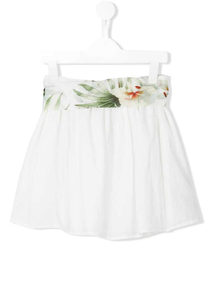 Opililai Floral Print Skirt, Girl's, Size: 6 Yrs, White