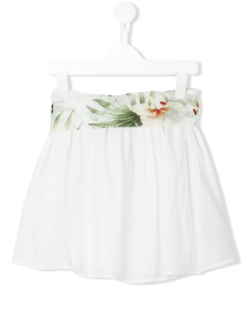 Opililai Floral Print Skirt, Girl's, Size: 6 Yrs, White