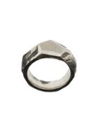 Lost & Found Ria Dunn Brushed Faceted Ring - Metallic