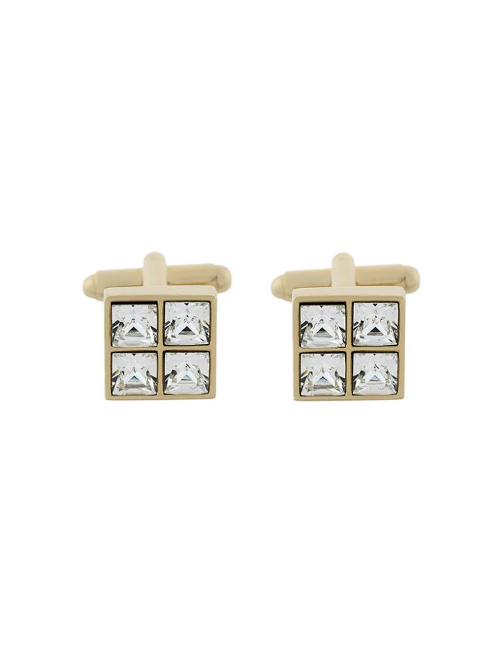 Dsquared2 Square Crystal-embellished Cufflinks - Metallic