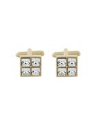 Dsquared2 Square Crystal-embellished Cufflinks - Metallic