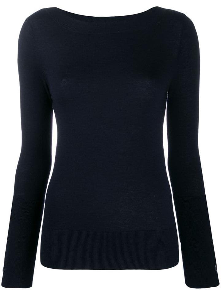 Snobby Sheep Button Cuff Jumper - Blue