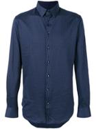 Giorgio Armani Classic Printed Shirt - Blue