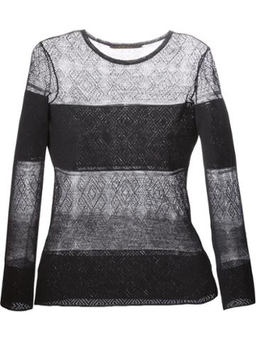 Agnona Geometric Pattern Fitted Sweater