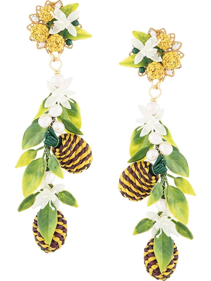 Mercedes Salazar Tropical Earrings - Green