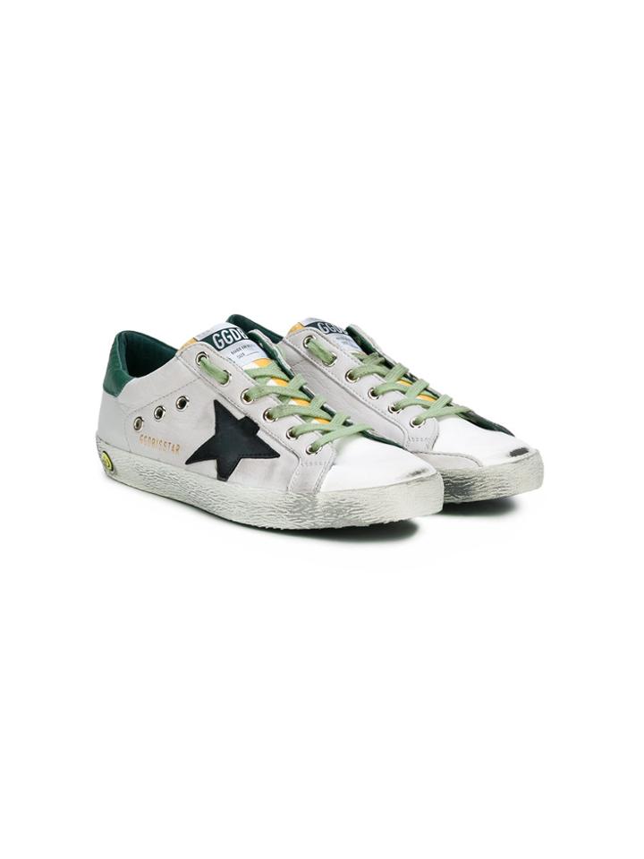 Golden Goose Deluxe Brand Kids Teen Super Star Sneakers - White
