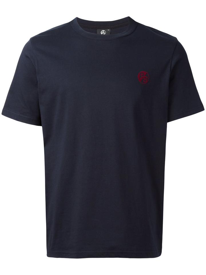 Ps By Paul Smith Logo Print T-shirt, Size: Small, Black, Organic Cotton