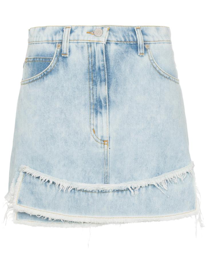 Natasha Zinko High-waisted Denim Mini Skirt - Blue