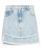 Natasha Zinko High-waisted Denim Mini Skirt - Blue