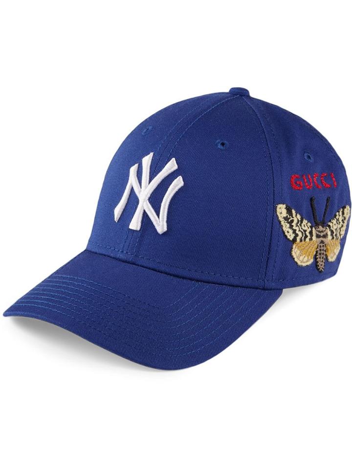 Gucci Cappellino Da Baseball Con Patch Ny Yankees&trade; - Blue