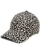 A.p.c. Leopard Print Baseball Cap - Black