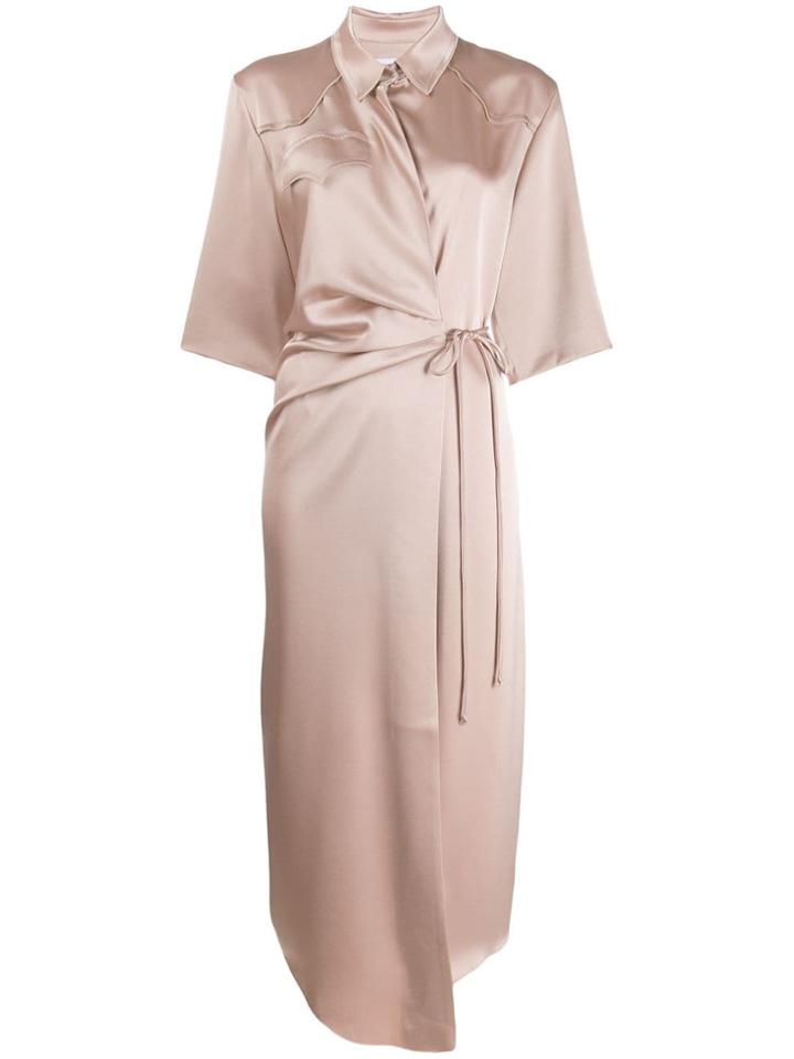 Nanushka Lais Asymmetric Dress - Neutrals
