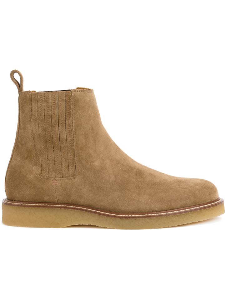 Saint Laurent Hugo 25 Chelsea Boots - Brown