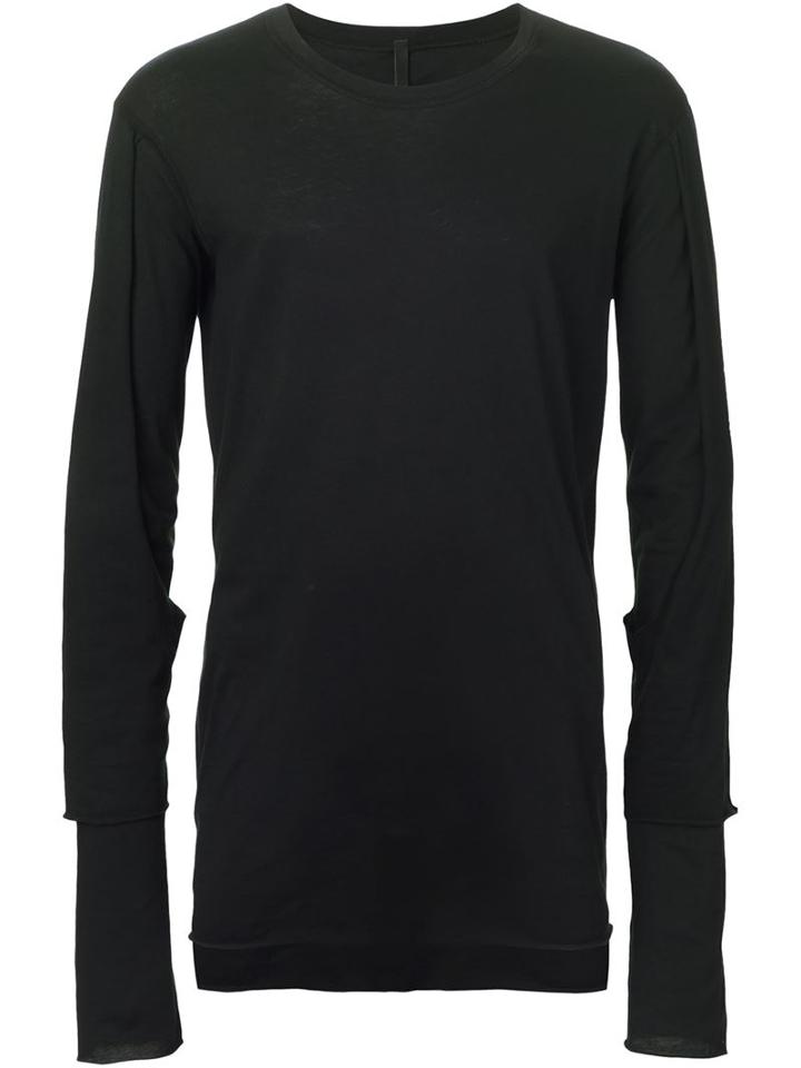 Barbara I Gongini Strap Detail T-shirt, Men's, Size: 50, Black, Cotton