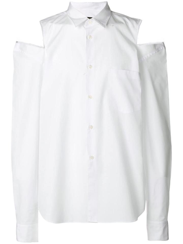 Comme Des Garçons Homme Plus Cold Shoulder Shirt - White