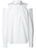 Comme Des Garçons Homme Plus Cold Shoulder Shirt - White