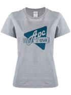 A.p.c. Logo-print T-shirt - Grey
