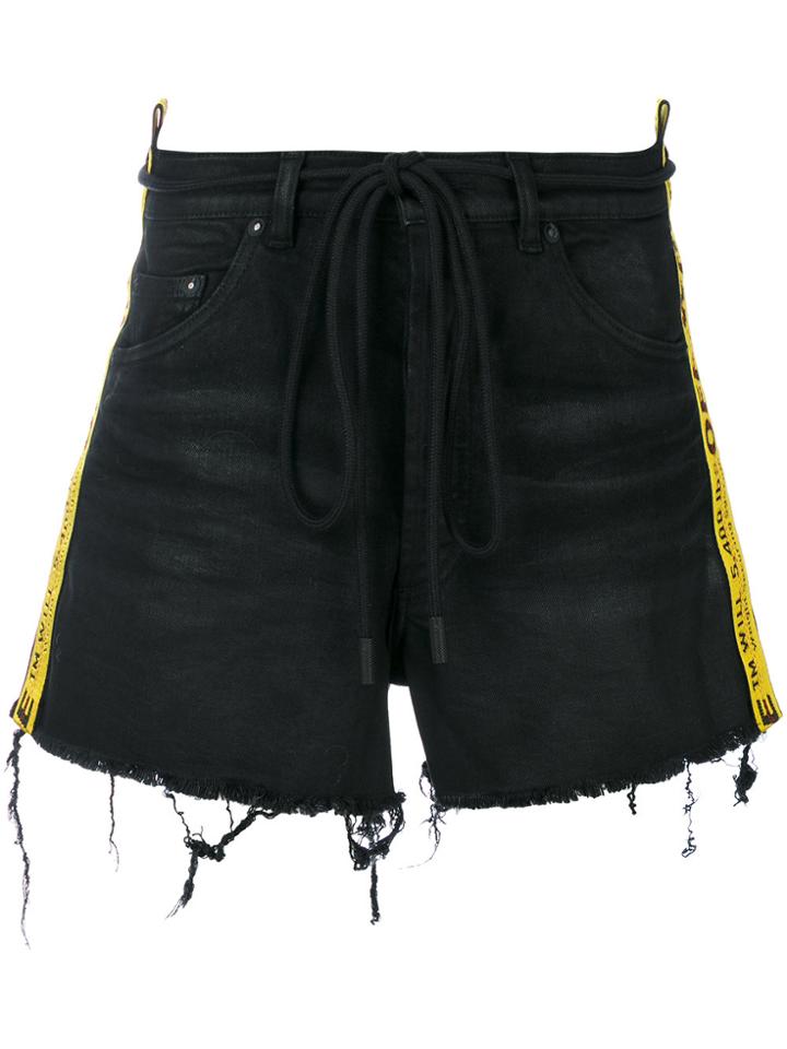 Off-white Capri Shorts - Black