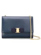 Salvatore Ferragamo 'vara' Crossbody Bag, Women's, Blue, Calf Leather
