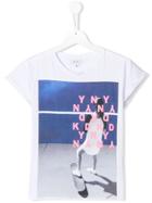 Dkny Kids Teen Photo Print T-shirt - White