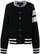 Zoe Jordan - Edison Bomber Jacket - Women - Cashmere/wool - S/m, Black, Cashmere/wool