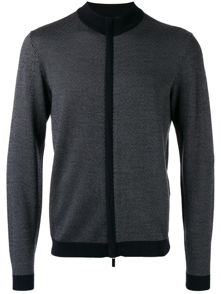 Giorgio Armani Zipped Sweatshirt - Blue
