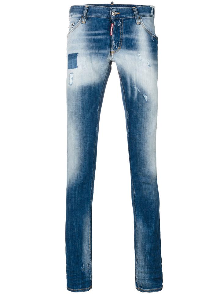 Dsquared2 - Faded Long Clement Jeans - Men - Cotton/spandex/elastane - 52, Blue, Cotton/spandex/elastane