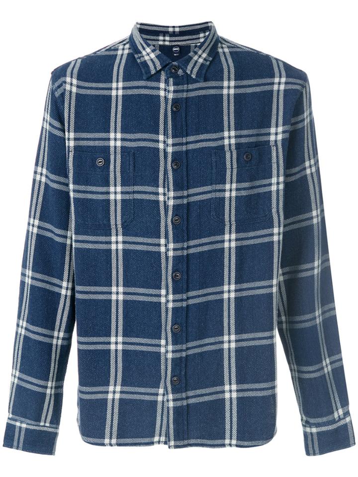 Edwin Plaid Fitted Shirt - Blue