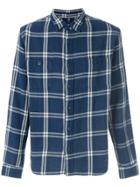 Edwin Plaid Fitted Shirt - Blue
