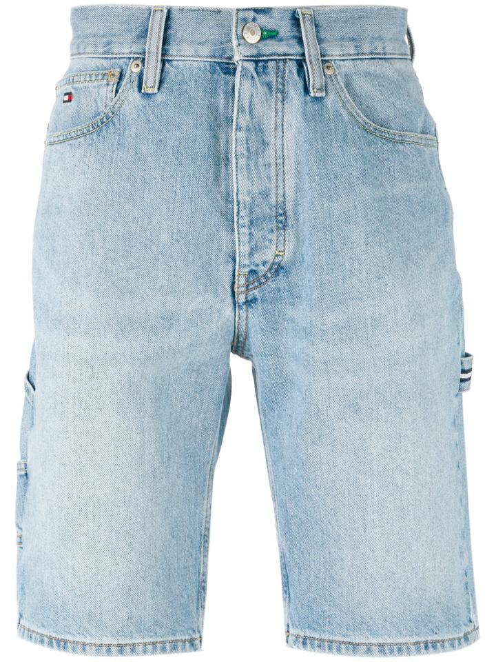 Stonewashed Denim Shorts - Men - Cotton - 34, Blue, Cotton, Tommy Jeans