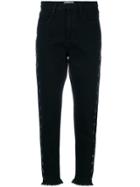 One Teaspoon Side Eyelet Detail Jeans - Black