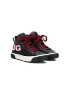 John Galliano Kids Teen Hi-top Sneakers - Black