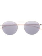 Mykita Round Frame Sunglasses, Adult Unisex, Nude/neutrals, Metal (other)